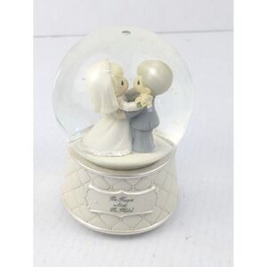 Precious Moments Wedding Snow Globe 2008 – "To Have‎ And To Hold" Engraved Bride